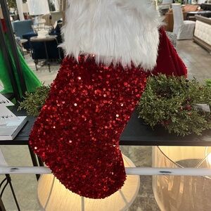 Red Sequin Christmas Stockings